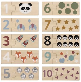 Дървен пъзел (брой части 20) Numbers – Kindsgut