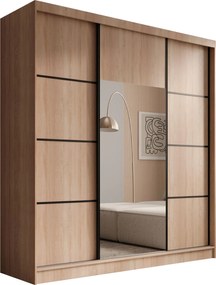 Гардероб Kalli 200 с плъзгащи-Sonoma - Mauro
