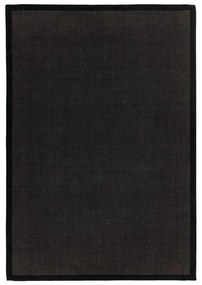 Черен килим 300x200 cm Sisal - Asiatic Carpets
