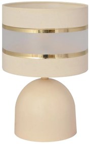 Настолна лампа HELEN 1xE27/60W/230V кремава/златиста