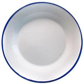 Емайлирана чиния ф8,5см синьо/бяло RETRO-(61F/8,5 1+1+2)