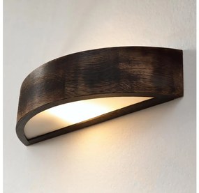 Brilagi - LED настенно осветително тяло CARVALHO SMOKEY 1xE27/60W/230V дъб