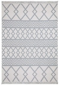 Памучен килим в бяло и сиво , 120 x 180 cm Duo - Oyo home