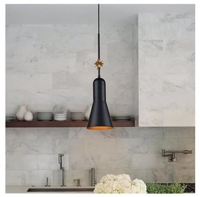 Elstead ETOILE-P-M-MB - Пендел ETOILE 1xE27/60W/230V Ø 17,8 см черен