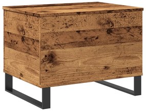 857440 vidaXL Кафе маса, старо дърво, 60x44,5x45 см, инженерно дърво