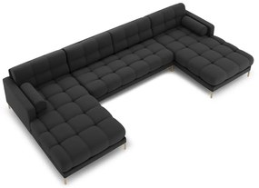 Тъмносив ъглов диван ("U" форма) Bali – Cosmopolitan Design