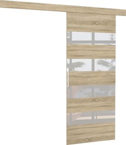 Плъзгаща се врата Zebra-Fusiko-Leuko gualistero-86 x 205 cm