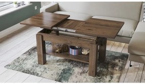 АСТОРИА Елегантен Орех - РАЗТЕГАТЕЛНА ХОЛНА МАСА С ПОВДИГАЩ МЕХАНИЗЪМ С РАФТ