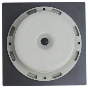 Комплект от 6 наземни прожектора черни квадратни с LED IP65 соларни - Terry