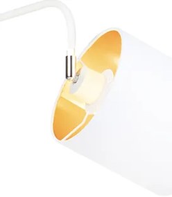 Модерна подова лампа бяла със злато - Lofty