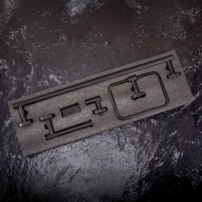 Комплект аксесоари за баня GRID Black 4 части