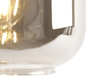 Интелигентна настолна лампа черна със злато и опушено стъкло с WiFi A60 - Zuzanna