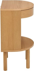 Нощно шкафче от декор от дъб в светло естествен цвят Paron – Actona