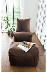 Кафяв пуф Plus 70 Lounge – SLOWDOWN