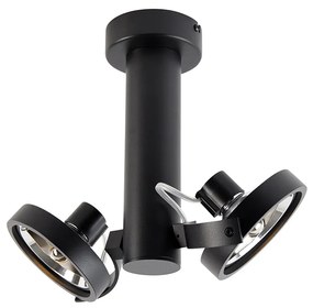 Модерен прожектор черен регулируем 2 светлини - Goes
