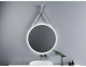 LED огледало за баня, LED D800, 80x80см, Inter Ceramic, 1909WHITE