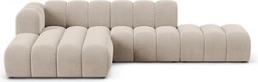 Бежов ъглов диван (ляв ъгъл) Lupine – Micadoni Home
