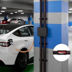 Kouvidis Разклонителна кутия открит монтаж 101x101x51мм IP55 цвят Черен PO DUROSOL  - KD3025025