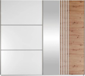 Гардероб Sintra 250 плъзгащ-Бяло Fusiko