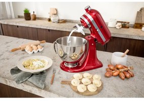 Разопакован: Планетарен миксер KitchenAid Artisan Elegance 5KSM175PSECA, 300W, 4.8 л, Direct drive, 10 скорости, Червен