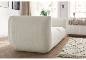 Бял велурен диван 260 cm Lecomte - Bobochic Paris