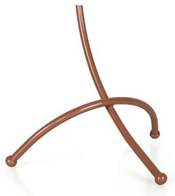 Бяла и бронзова настолна лампа със стъклен абажур (височина 43 cm) Yay – Opviq lights