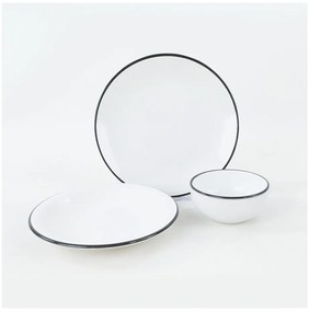 Комплект от 12 части от бели керамични съдове Simply - My Ceramic