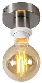 Модерна таванна лампа стомана без абажур - Combi