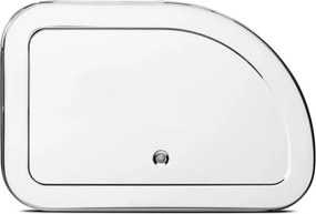 Кутия за хляб Brabantia Roll Top 646888, 11 л, 31.6x26.5 см, Специална структура, Инокс