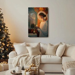 Картина на платно – Празнична ангелска светлина