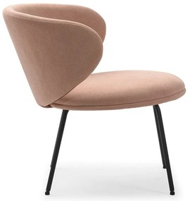 Светлорозово кресло Rush – Marckeric