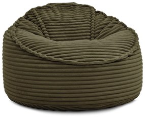 Зелен пуф от рипсено кадифе Socrate – Bobochic Paris