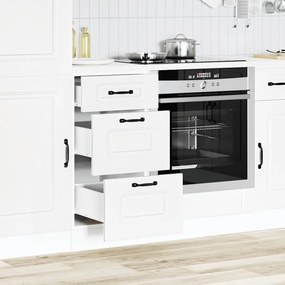 854240 vidaXL Кухненски шкаф, "Kalmar", бял, инженерно дърво