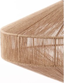 Подова лампа с текстилен абажур в матово-черен и естествен цвят (височина 164 cm) Lyra – Light &amp; Living