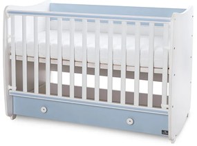 LORELLI Classic Легло-люлка 60/120 см. DREAM БЯЛО/ BABY BLUE