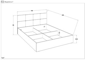 Спалня 160/200 Магдалена + матрак