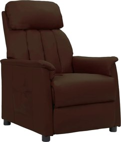 338851 vidaXL Наклоняем стол, кафяв, изкуствена кожа