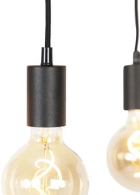 Интелигентна висяща лампа черна с дърво, включително 5 Wifi G95 - Shelf