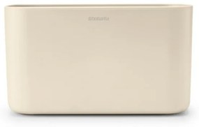 Кутия за аксесоари за баня Brabantia ReNew 1006270, Устойчива на корозия, Вътрешен разделител, Противоплъзгаща основа, Бежов