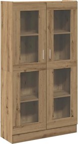 3318719 vidaXL Висок шкаф, занаятчийски дъб, 82,5x30,5x150 см, инженерно дърво