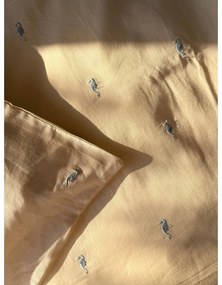 Светложълто детско спално бельо от органичен памук 70x100 cm Sea Garden – Cam Cam Copenhagen