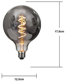 Топла бяла затъмняваща се крушка с нажежаема жичка E27, 2 W Spiral Filament – Star Trading
