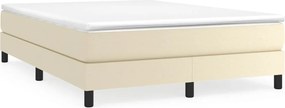 3120702 vidaXL Рамка за легло с пружини кремава,140x200 см, изкуствена кожа