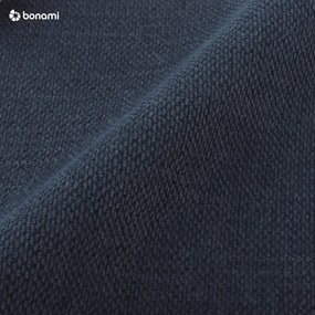 Тъмносиньо тапицирано двойно легло с място за съхранение с решетка 180x200 cm Jagna - Bobochic Paris