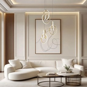 Висяща LED лампа G082-3CPR Gold