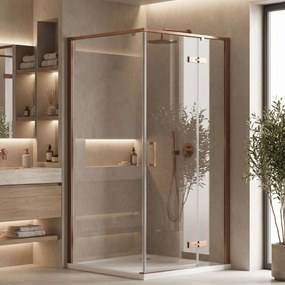 Душ кабина Rea Bruno 90x90 Brush Copper