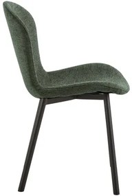 ФИОРА Зелен (тъкан Апиа 352) / черни крака – МОДЕРЕН ТАПИЦИРАН С ЧЕНИЛ СТОЛ ЗА ДНЕВНА/ТРАПЕЗАРИЯ