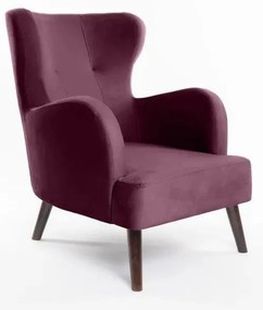 Лилаво кадифено кресло Noemye – Bonami Selection