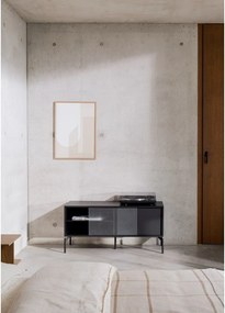 Черна маса за телевизор 116x55x42 cm Met Mini – noo.ma