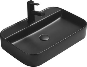 Mexen Sofia умивалник за плот 60 x 40 cm, черен мат - 22156085